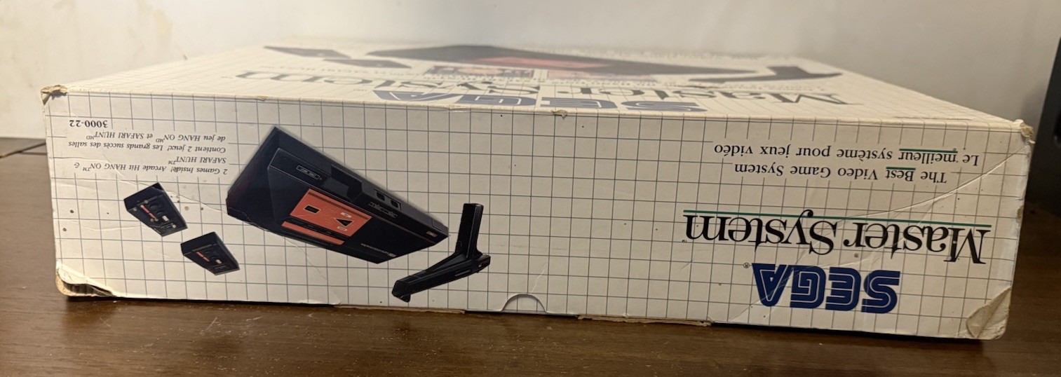 Vtg Sega Master System CIB Box Console Gun Controller Game Tested