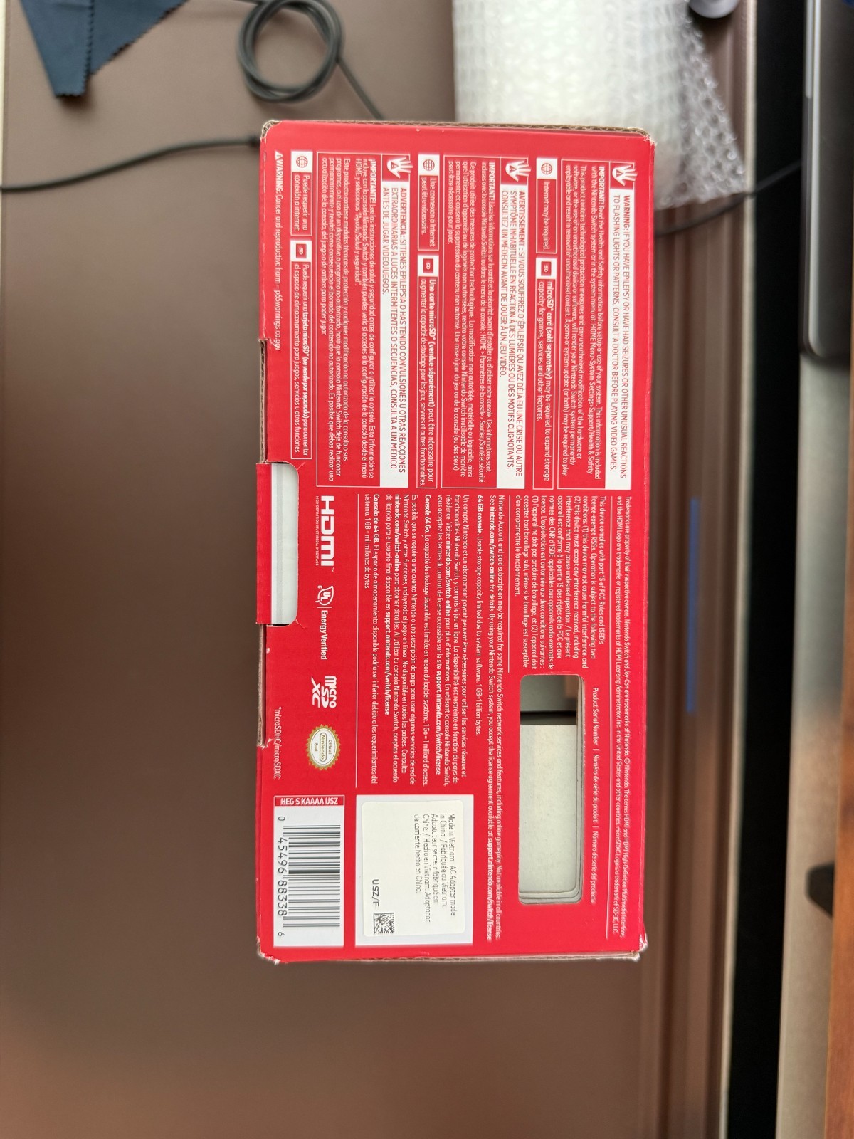Nintendo Switch OLED Model HEG-001 Handheld Console – 64GB – White