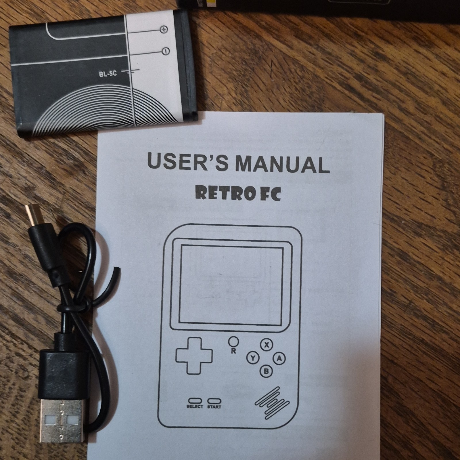 RetroFC RetroFC Plus Handheld System 3.0″ LCD Backlit White USB/AV w Manual