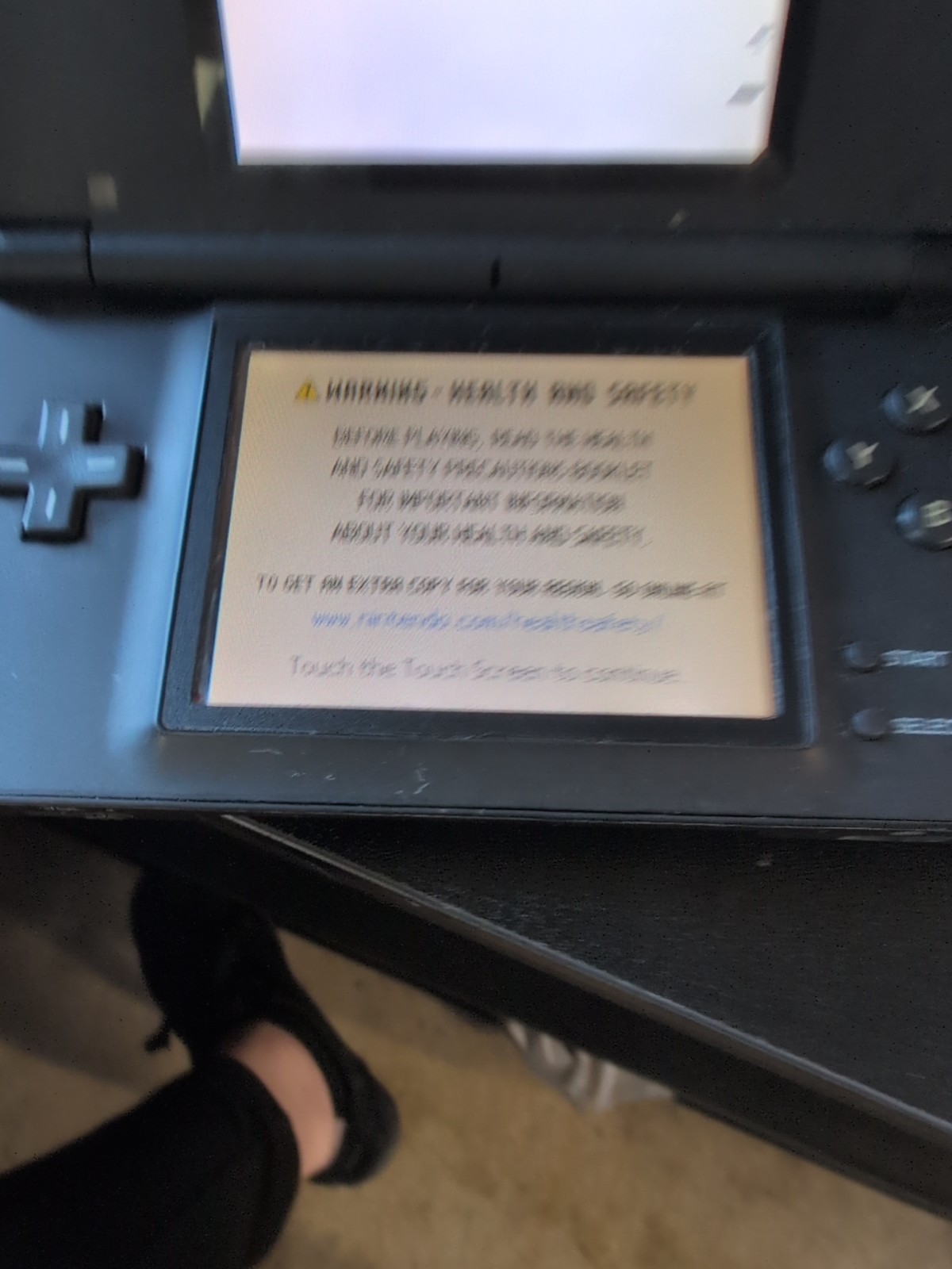 Nintendo DS Lite Crimson Handheld System Red/Black – Stylus Included