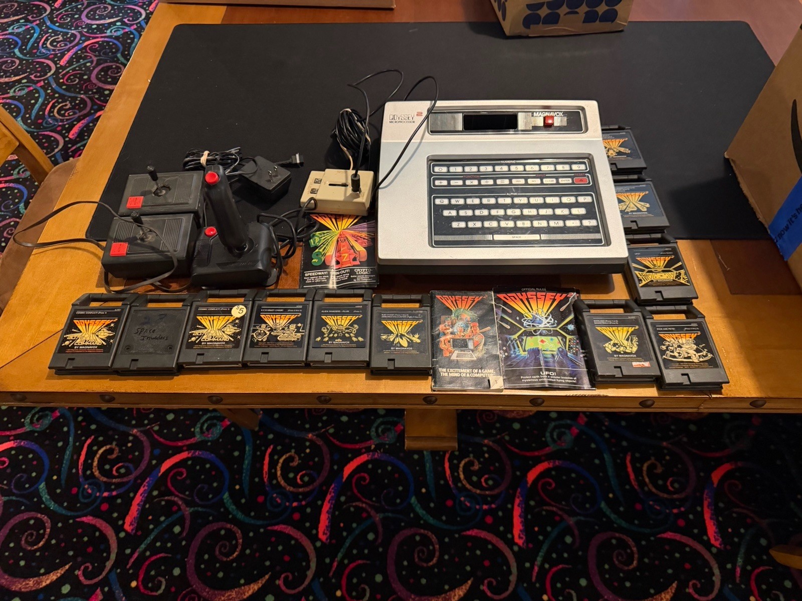 Magnavox Odyssey 2 Game Console All Cables 11 Games TESTED