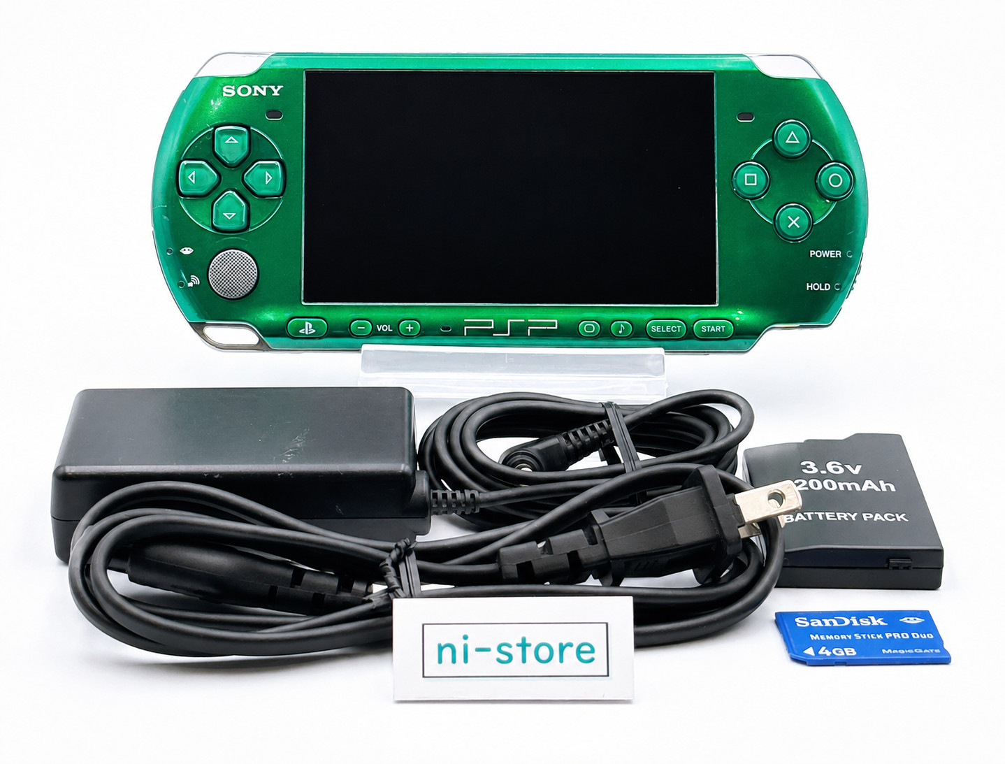 Sony PSP-3000 PSP 3000 Console Green Rare Color Region free w/4GB – Very Good