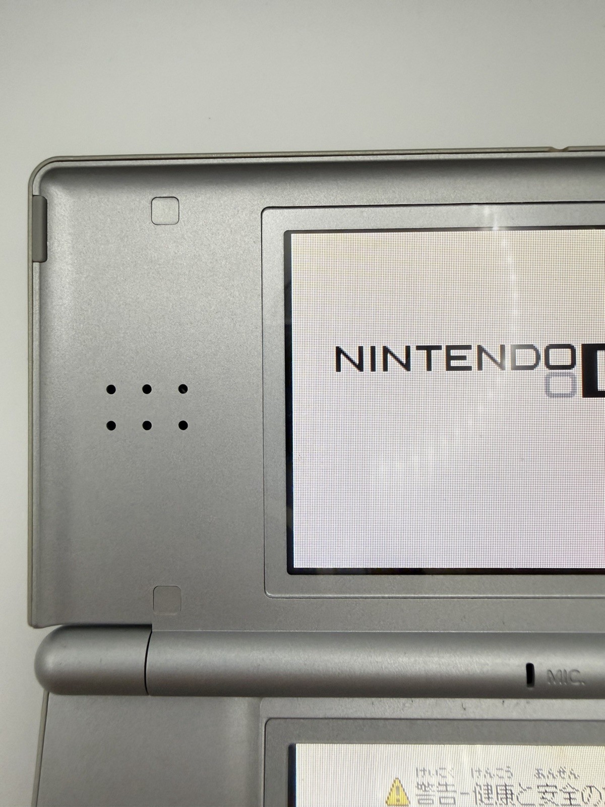 Nintendo DS Lite Metallic Silver Console Japan – Small Screen Mark