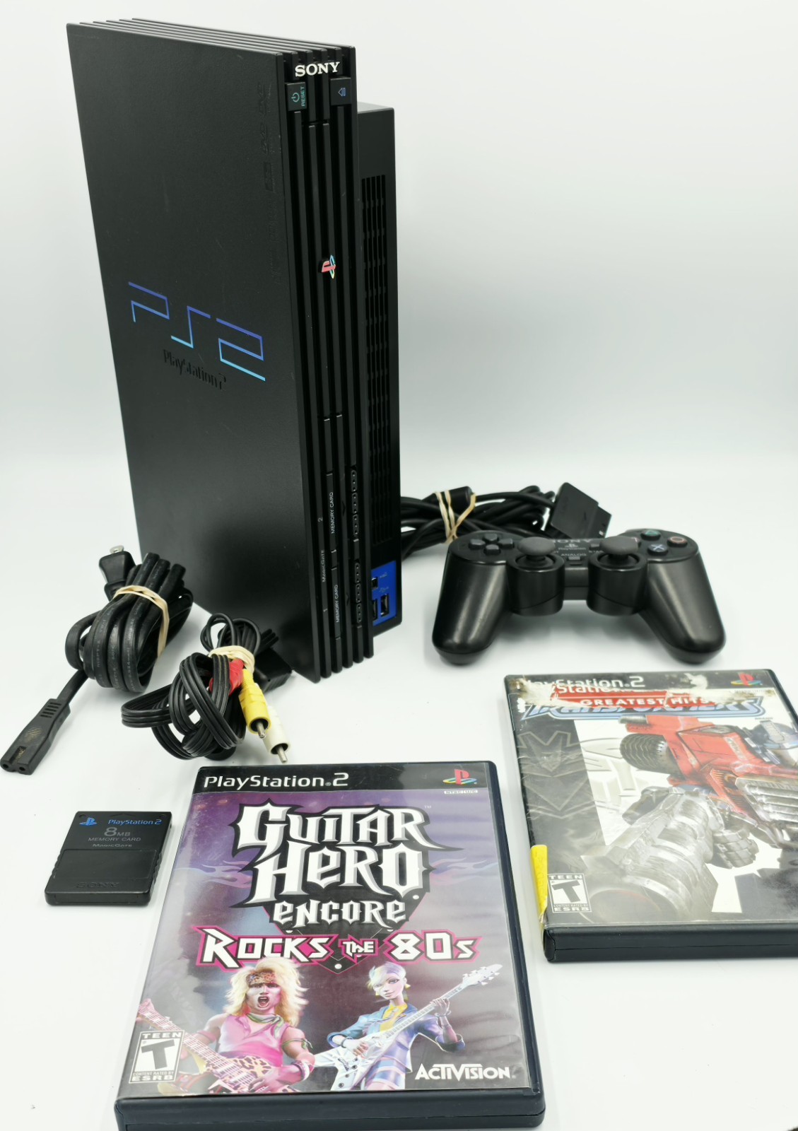 Sony PS2 Fat Console SCPH-39001 PlayStation Bundle + Controller + 2 Games – Test