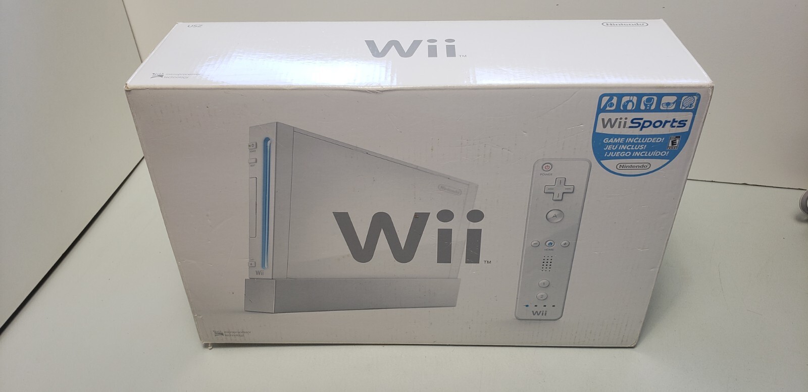 Nintendo Wii Console W/ Box, Controller & Power Cord. Tested And Working