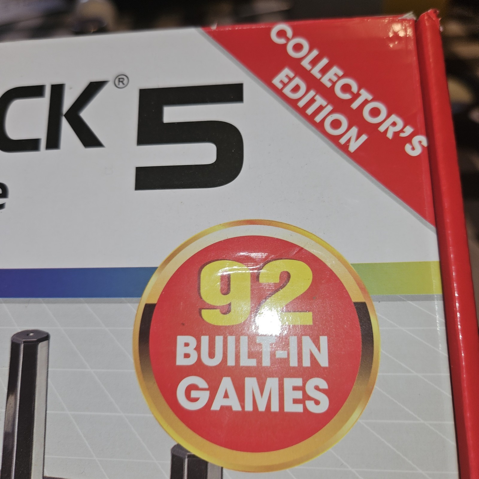 Atari Flashback 5 Classic Game Console 92 Games 2 wireless Controllers AC Adpt