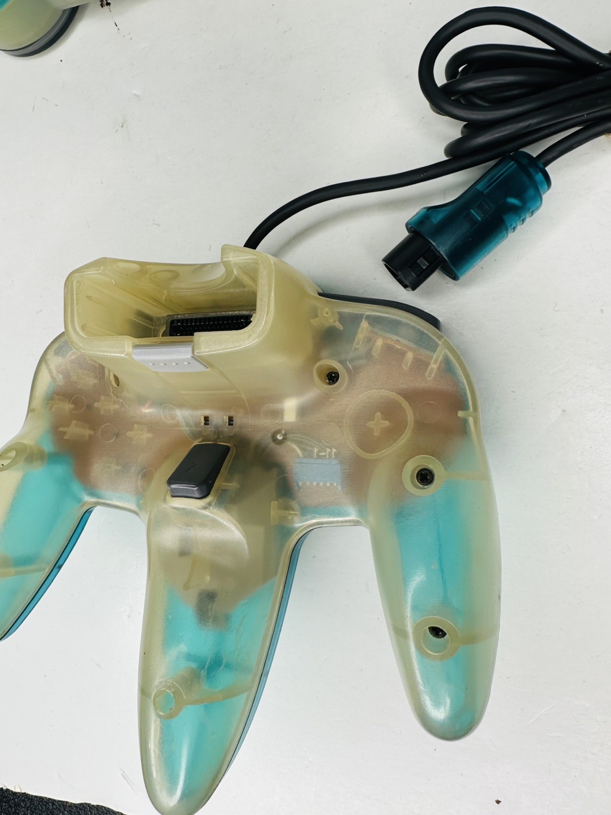 Vintage Nintendo 64 Clear Blue Console N64 Original Controller Cables