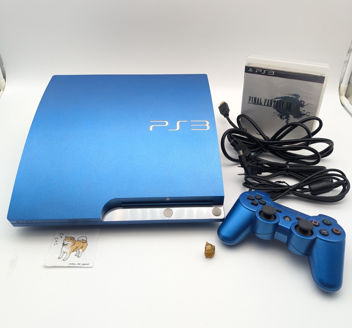 PlayStation 3 Splash Blue 320GB with Final Fantasy XIII Excellent Condition