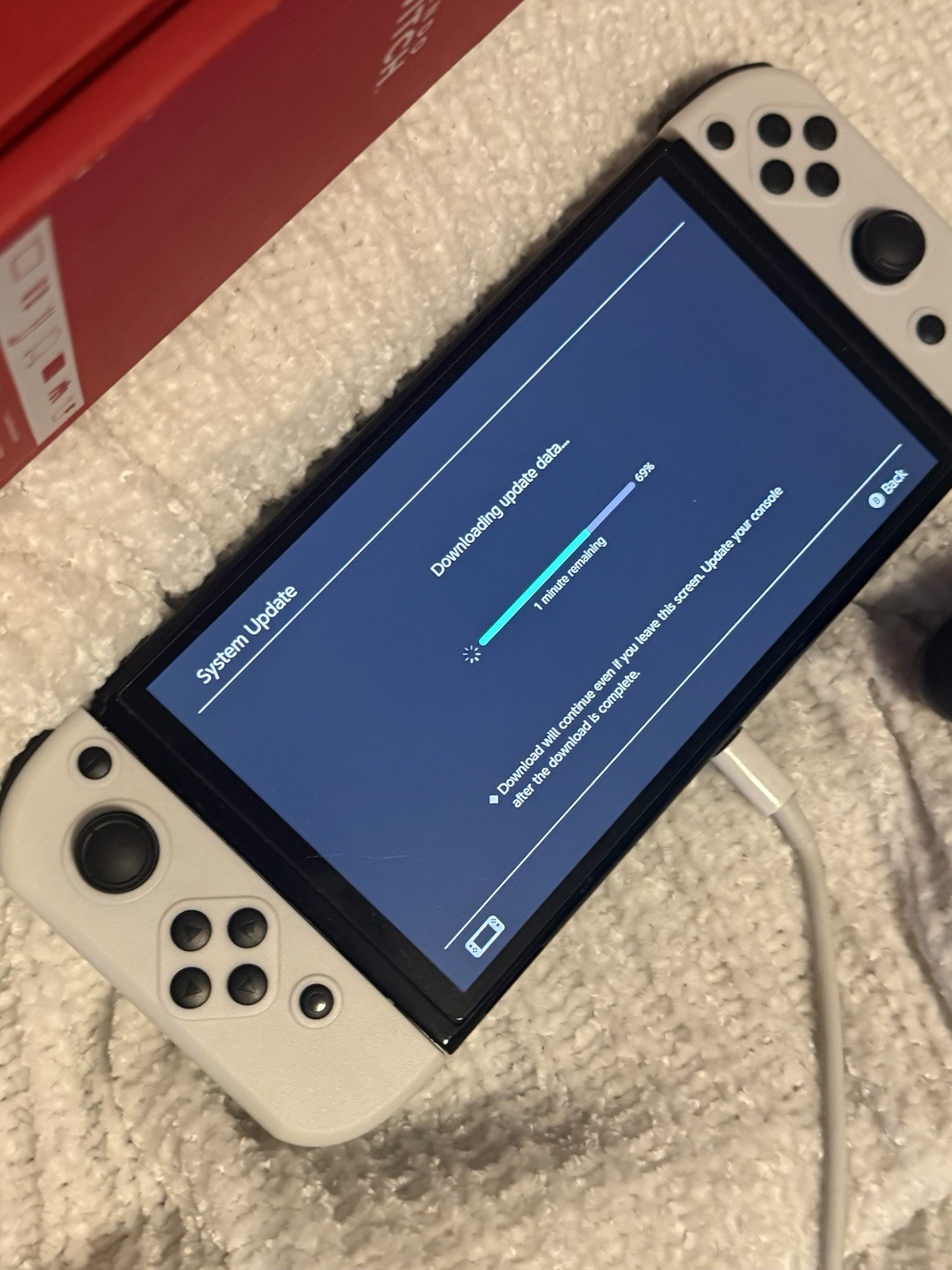 Nintendo Switch (OLED Model) White Handheld System, Wi‑Fi, USB-C Console