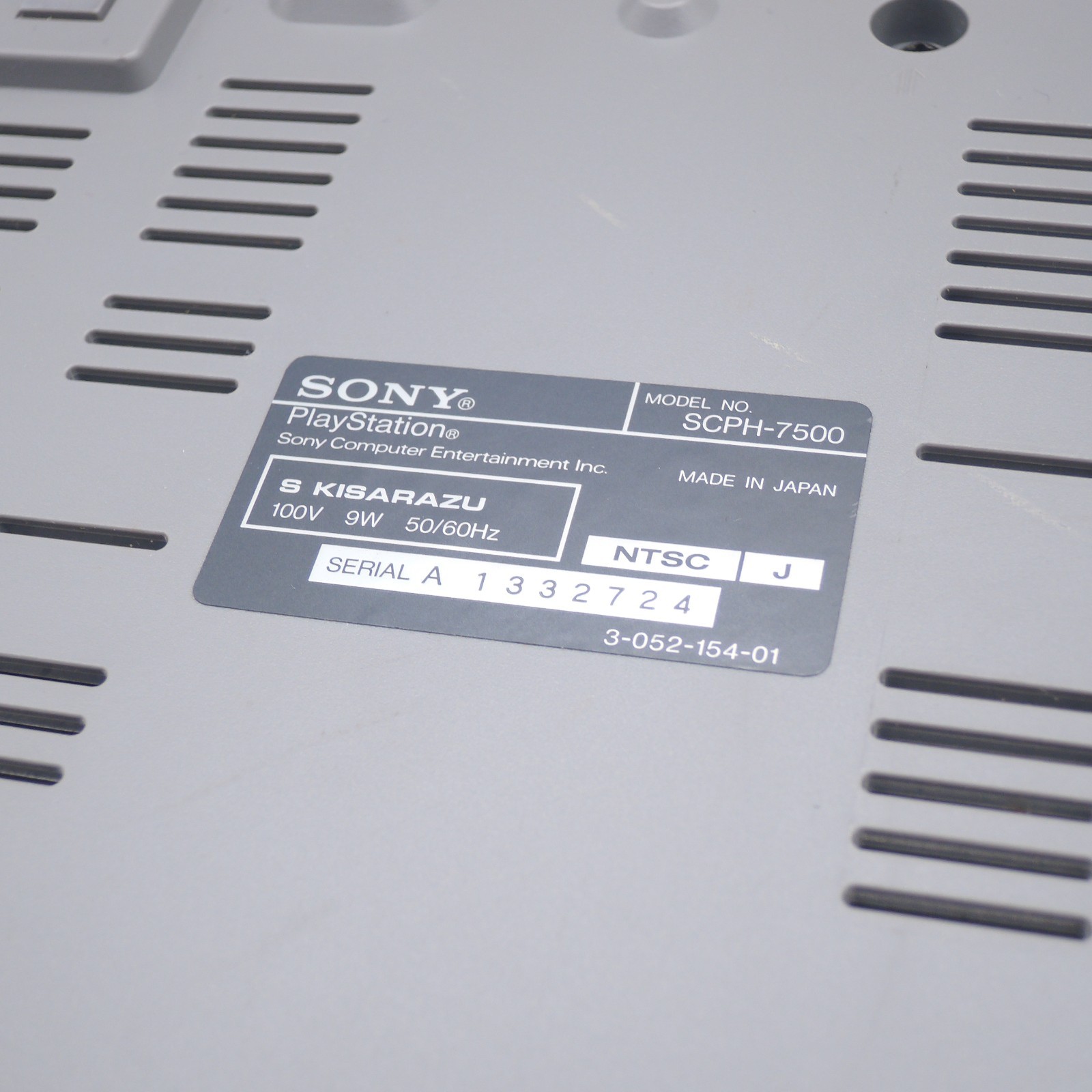 Sony PlayStation 1 console SCPH-7500 boxed NTSC-J Japan tested A1332724