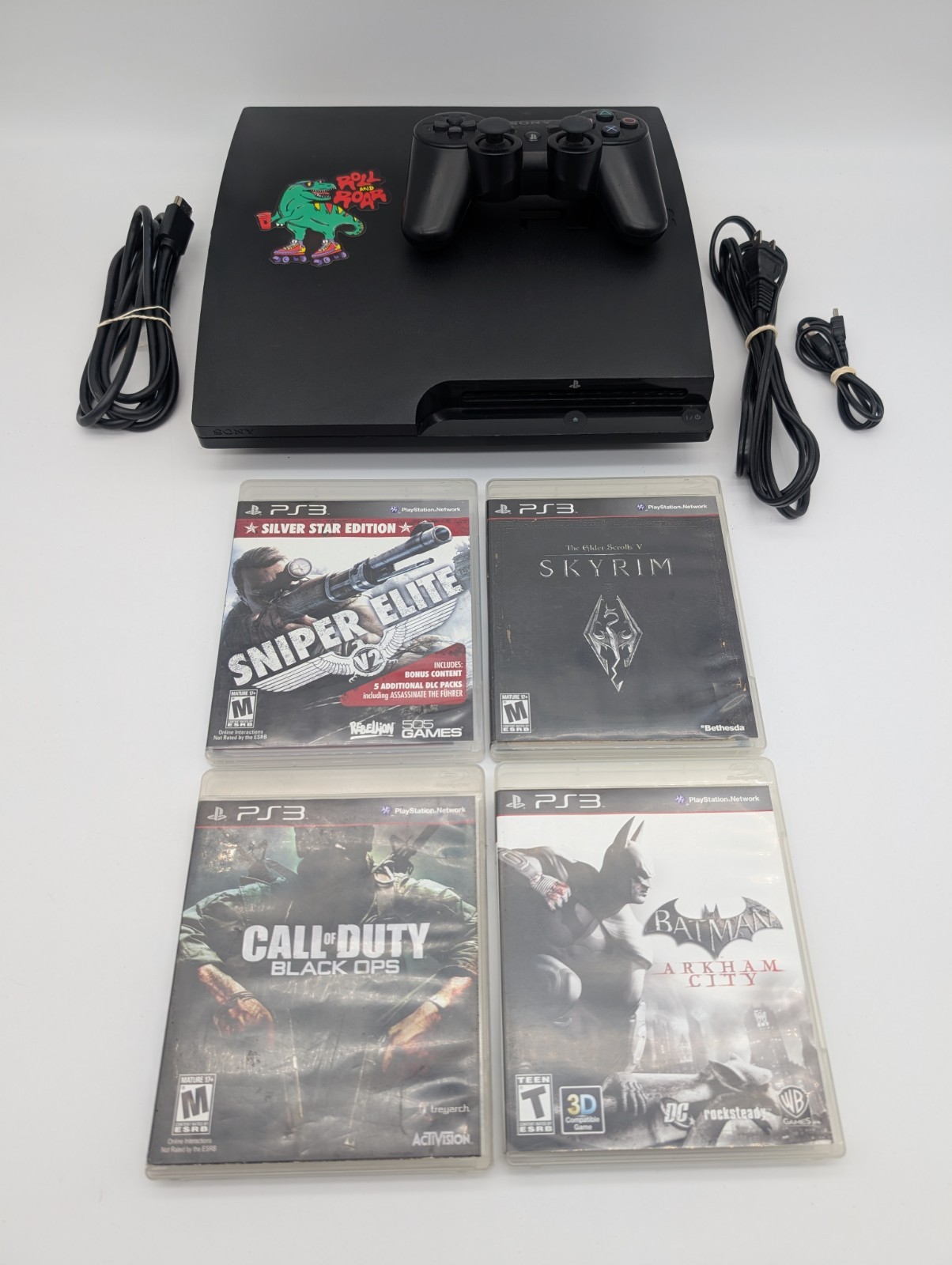 Sony PlayStation 3 Slim CECH-3001A Console 160GB Bundle 4 Games – READ