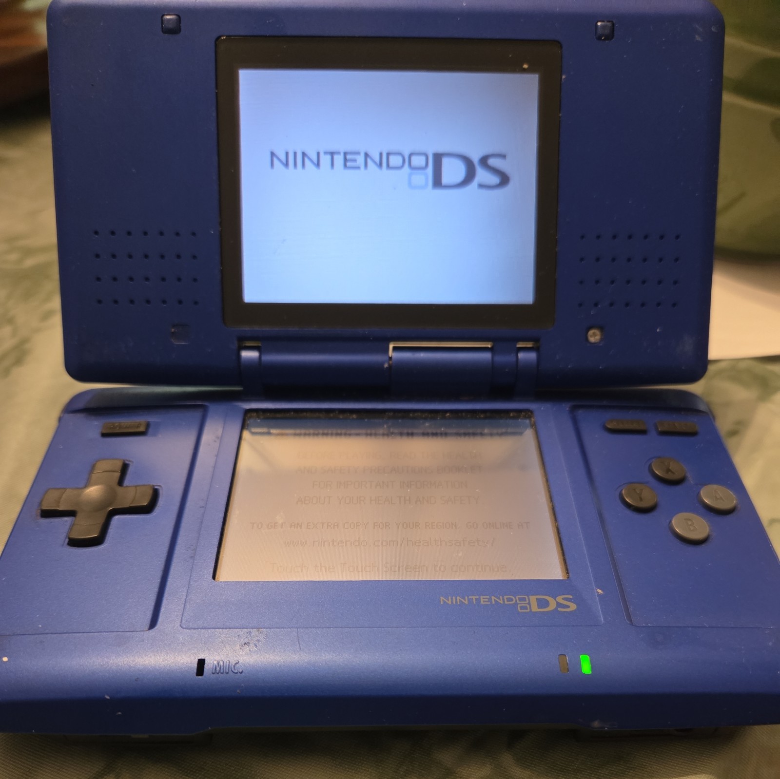 Original Nintendo DS Launch Edition Blue Handheld System TESTED