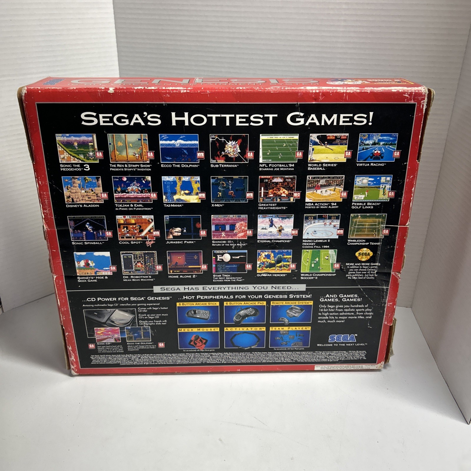 Genesis II Sonic the Hedgehog 2 Bundle Console Video Game System Complete in Box