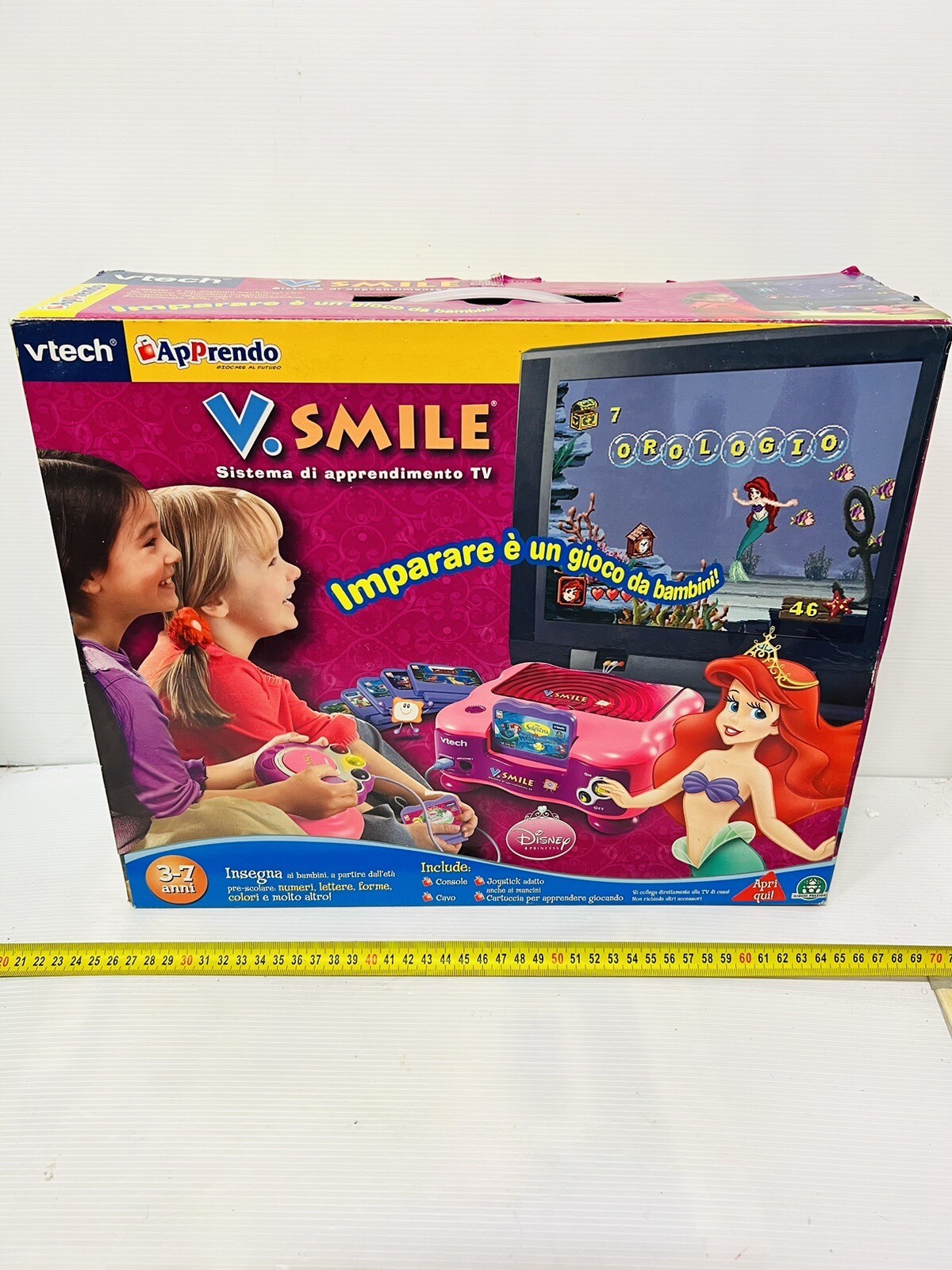 Vrtech V.Smile Apprendo Console With 3 Games Like New, Perfect