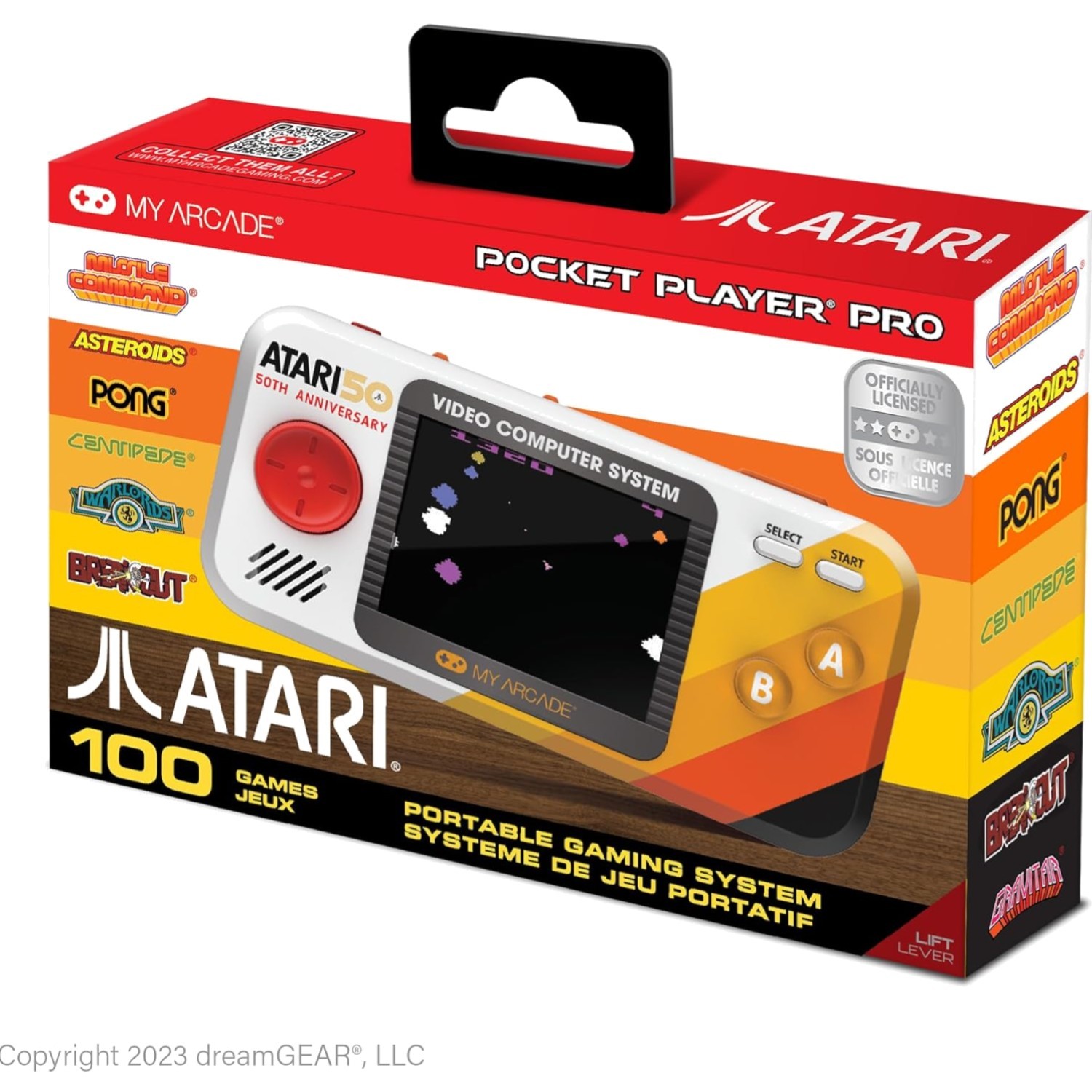 Handheld Video Game Console with 100 Retro Games 2.75 Inch Screen Portable