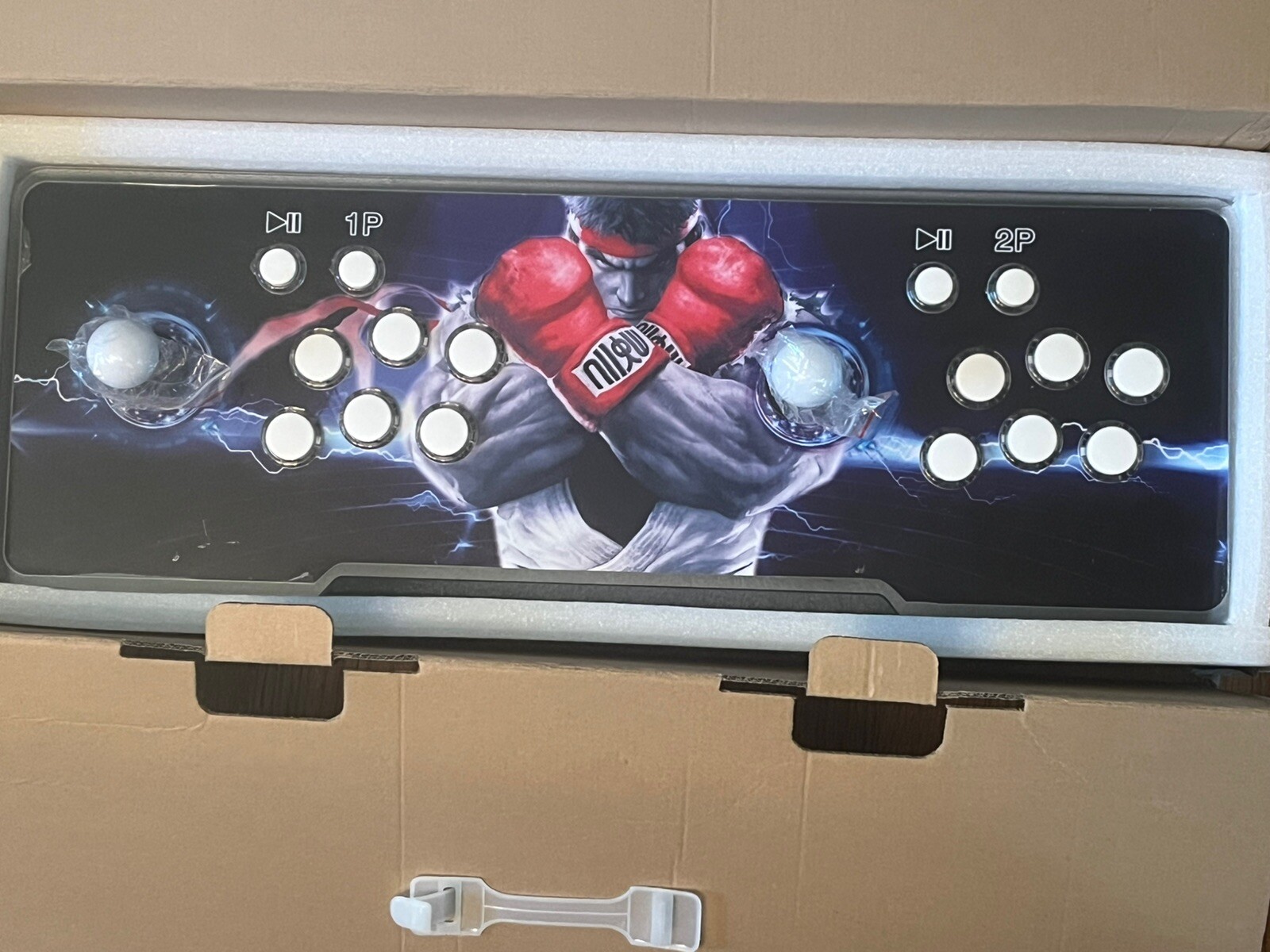 DIY 2 Players Double Arcade Joystick 6 Button Fight Stick Streetfighter