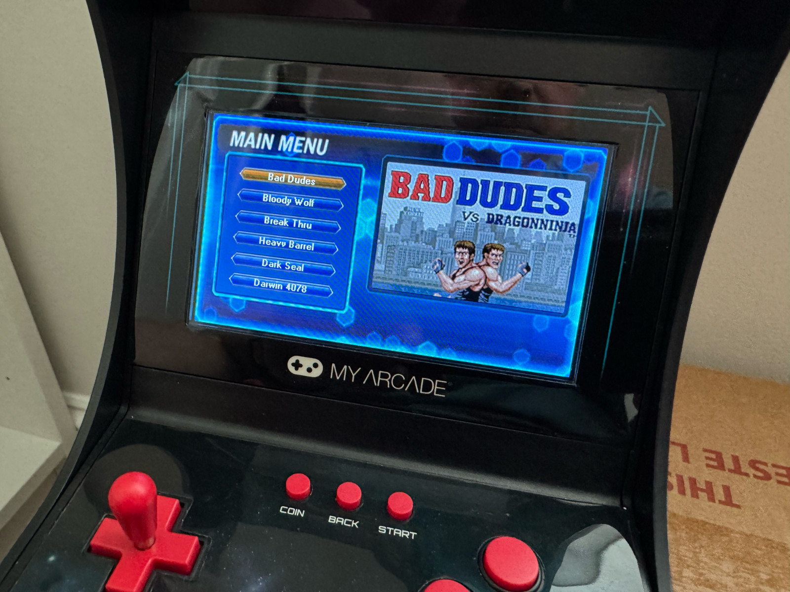 My Arcade Data East Classics Mini Player 10″ Inch Mini Arcade Machine Cabinet