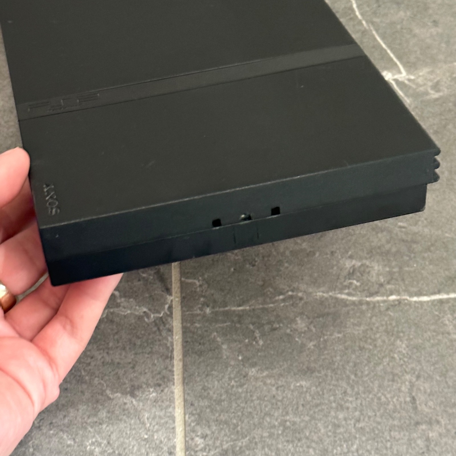Sony PlayStation 2 Slim Line PS2 Console Charcoal Black SCPH-7001 Untested