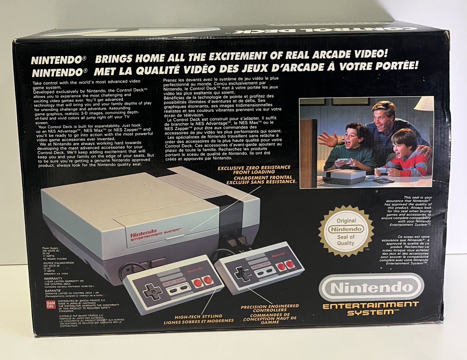 NINTENDO NES CONSOLE CONTROL DECK PAL B SCART FRANCE NES-S-CD-FRA BOXED TESTED
