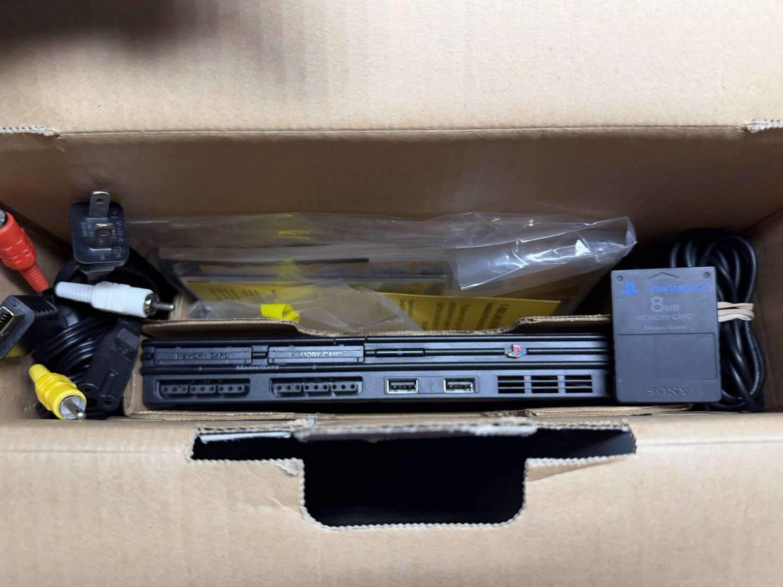 PS2 Slim Console Complete CIB Bundle Tested W/ Games & Memory Card Fast Ship!