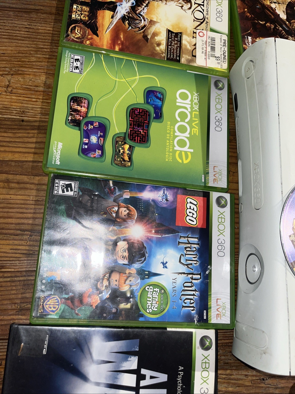 Xbox 360 White Console bundle w/ games & Original Box