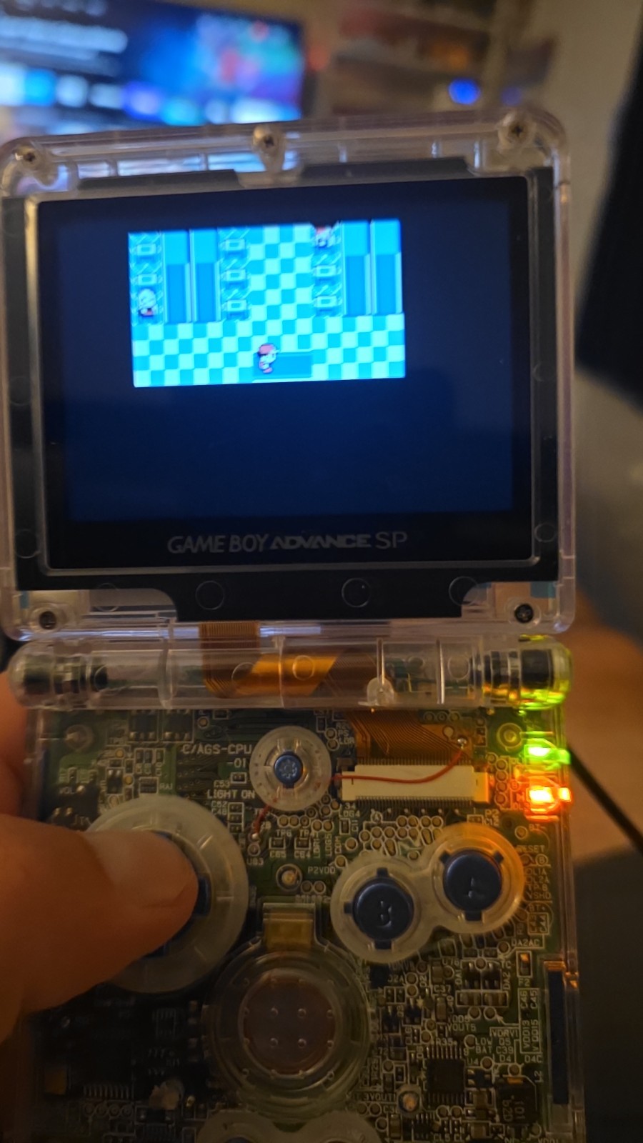 Nintendo gameboy advance sp Metroid Themed Shell Brighter Screen Type C Charging