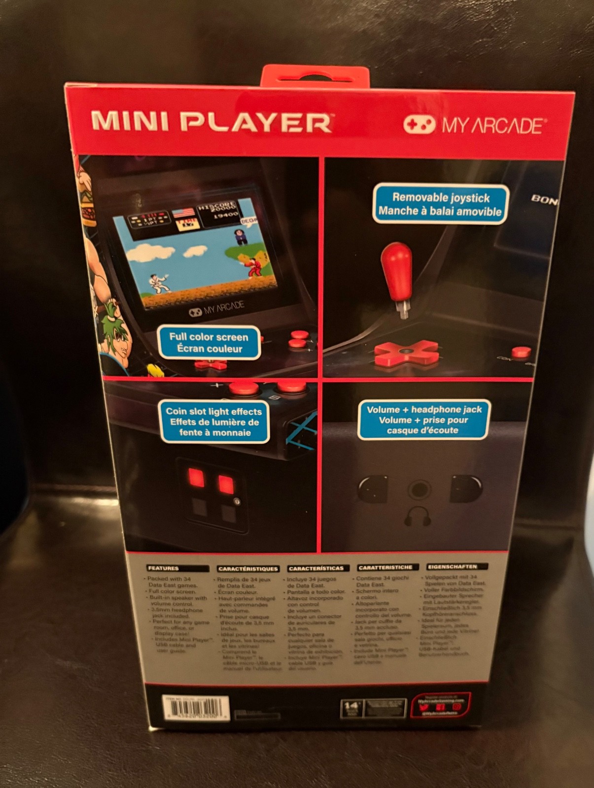 Data East Classics & More Mini Player Arcade Retro 34 games