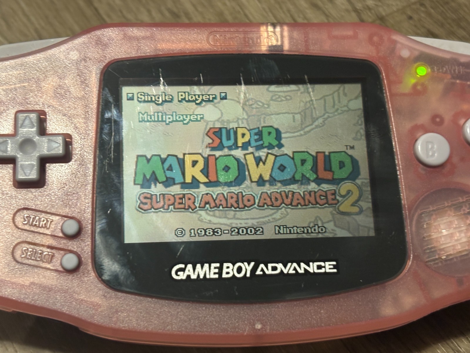 Nintendo Game Boy Advance Pink Console Handheld System GBA Tested OEM AGB-001