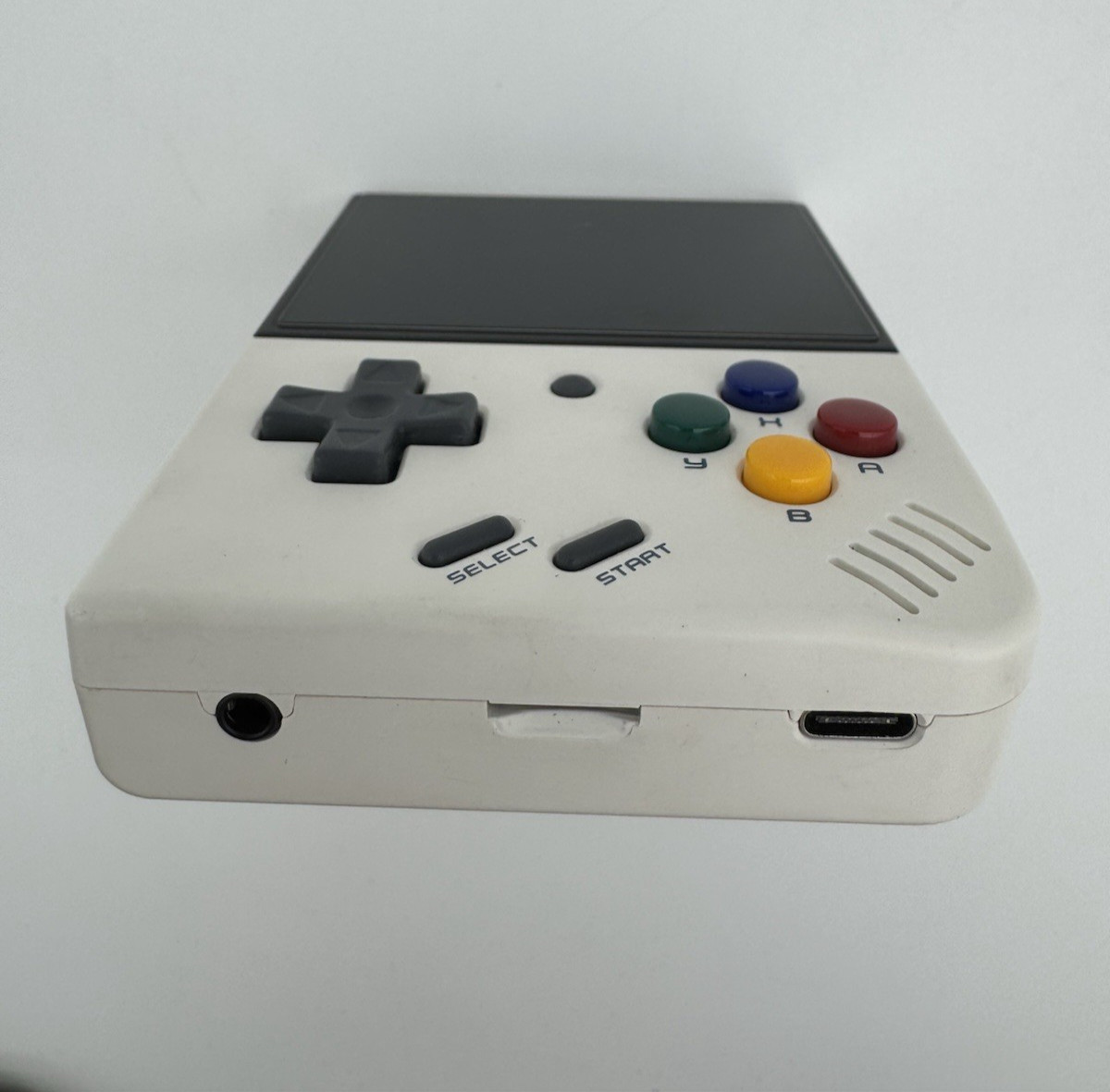Miyoo Mini Plus Retro Hanheld Gaming Console, Beige-white, Complete, No SD Card