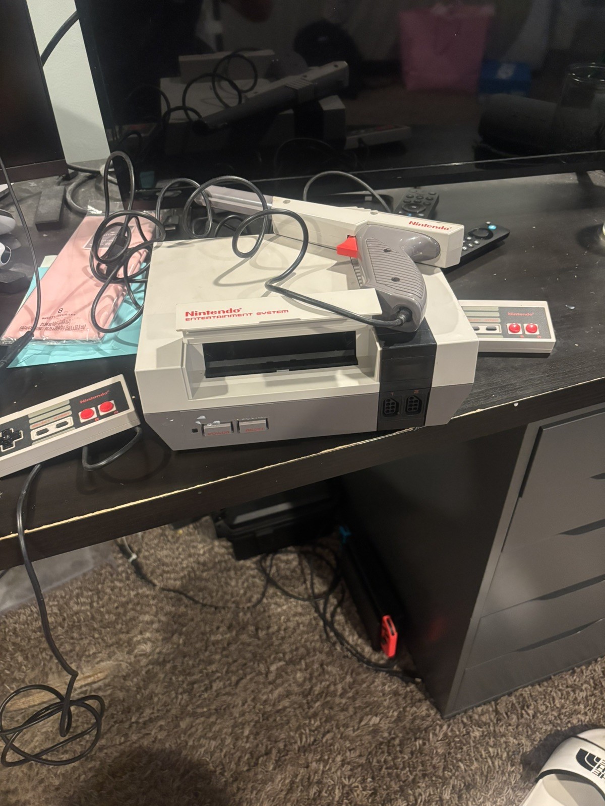 Nintendo NES Bundle HUGE LOT – Console, R.O.B., NES Advantage, Games, Zapper