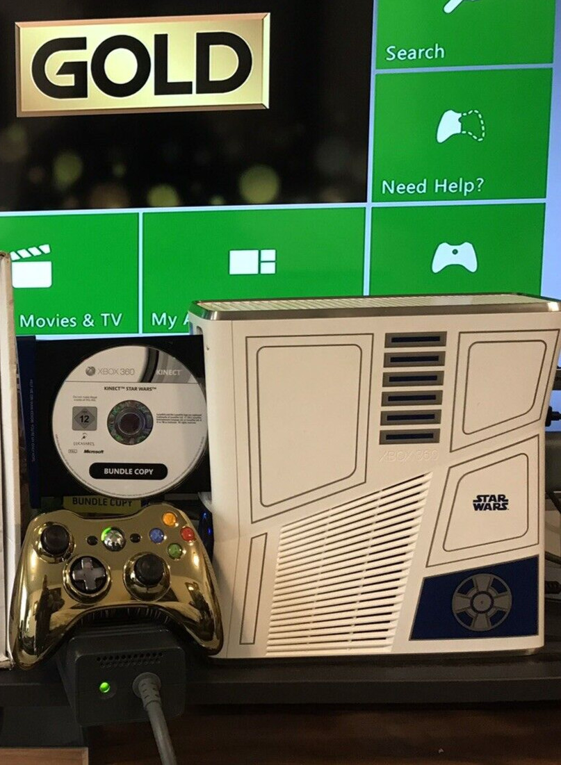 Fully Refurn’d Microsoft Xbox 360 Limited Edition Kinect Star Wars 320 Gb Bundle