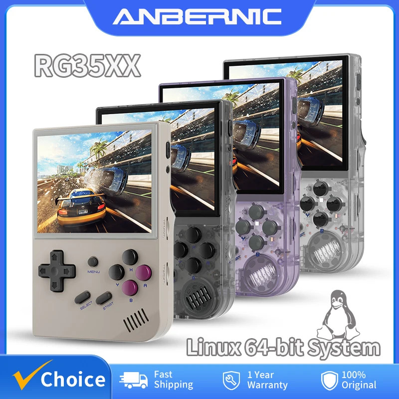 RG35XX Handheld Video Game Console Linux System 3.5-Inch OCA Screen 2600Mah Port