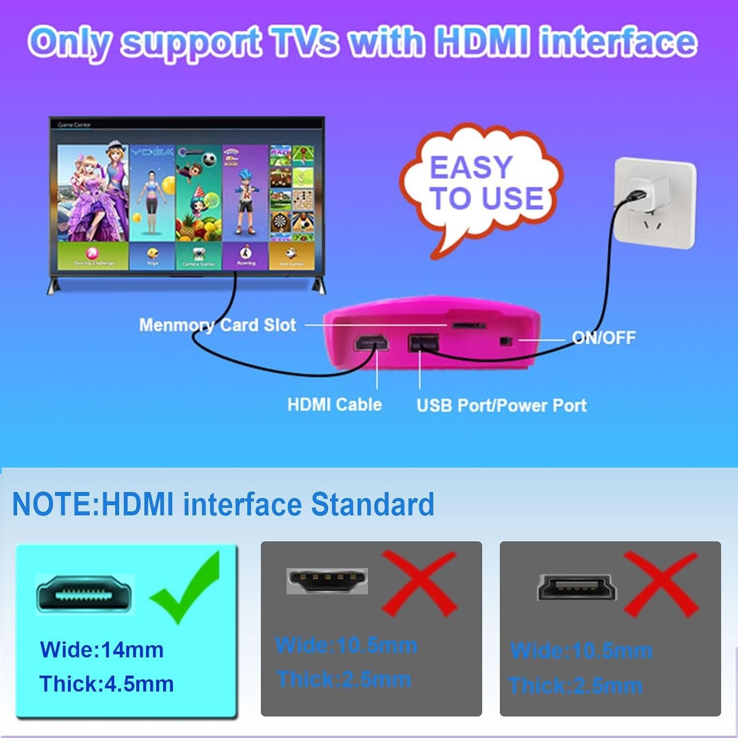 Interactive 2.4G Wireless Game Console with 100+ Games – HD Red Design