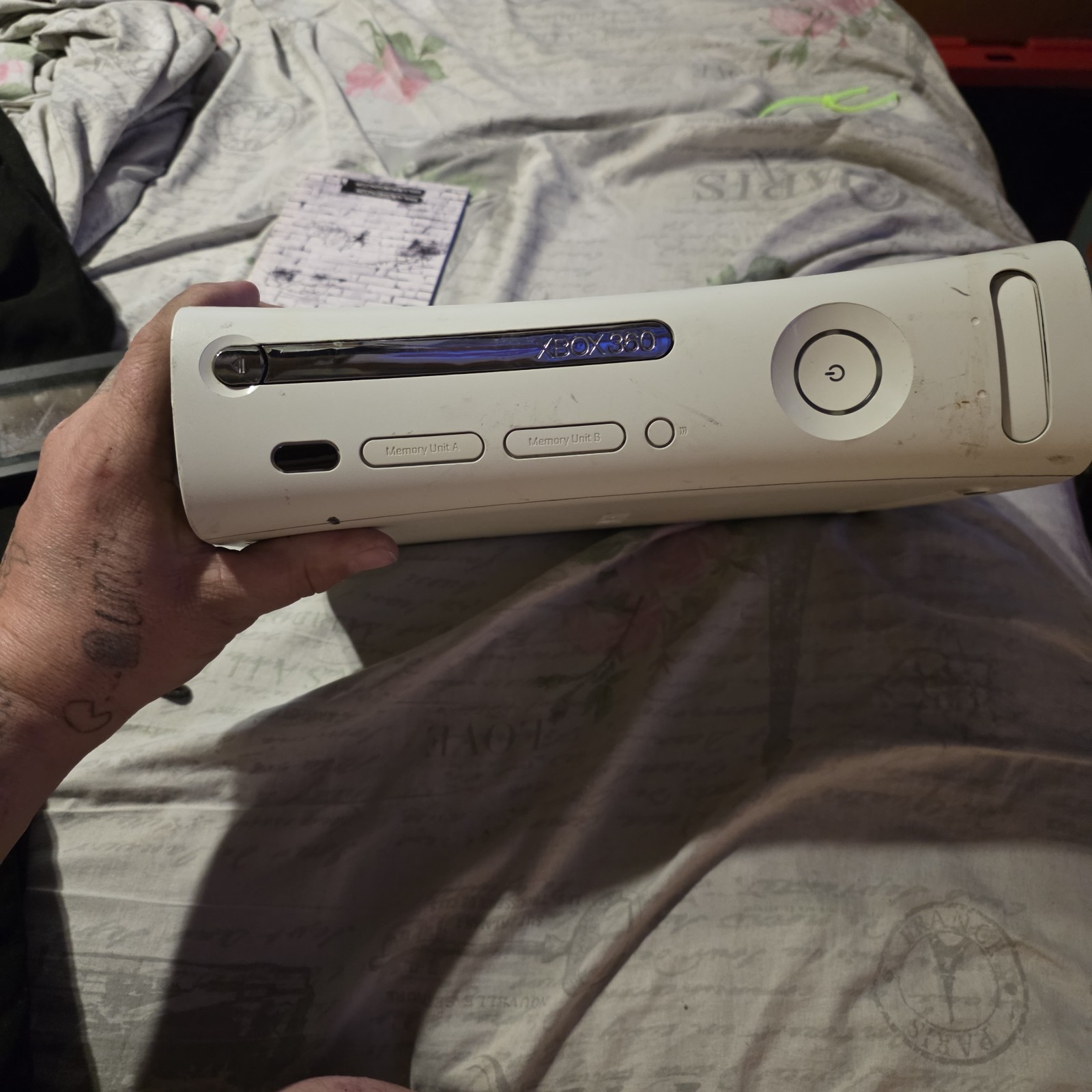 Microsoft Xbox 360 Pro 20GB Console – Matte White Defective As Is Update Fail Er