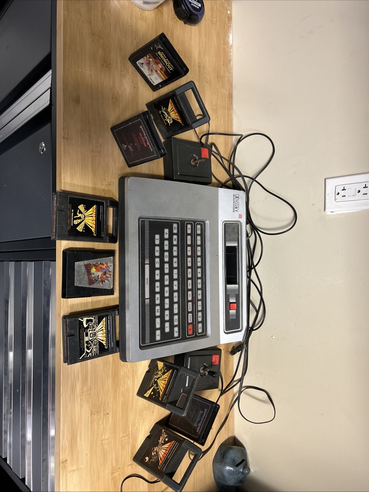1978 Magnavox Odyssey 2 Video Game System Console w/ Games Untested