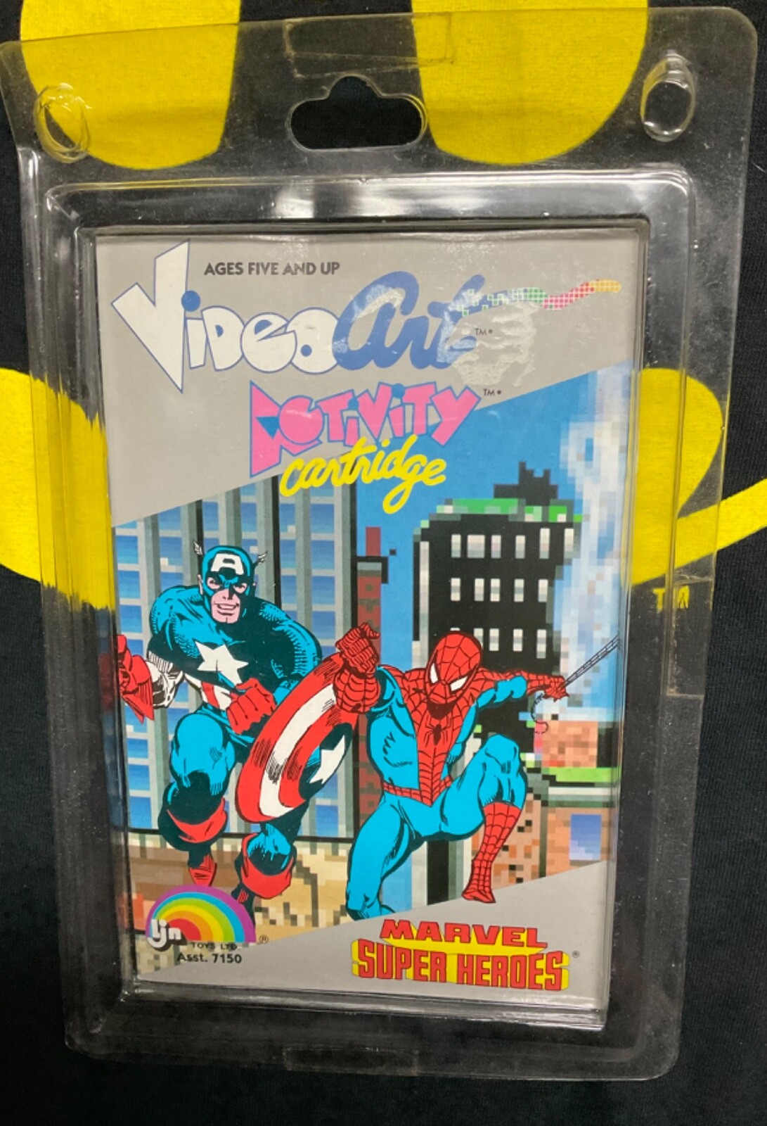 NIB Vintage 1987 LJN Video Art Game Marvel Super Heros Spiderman Captain America