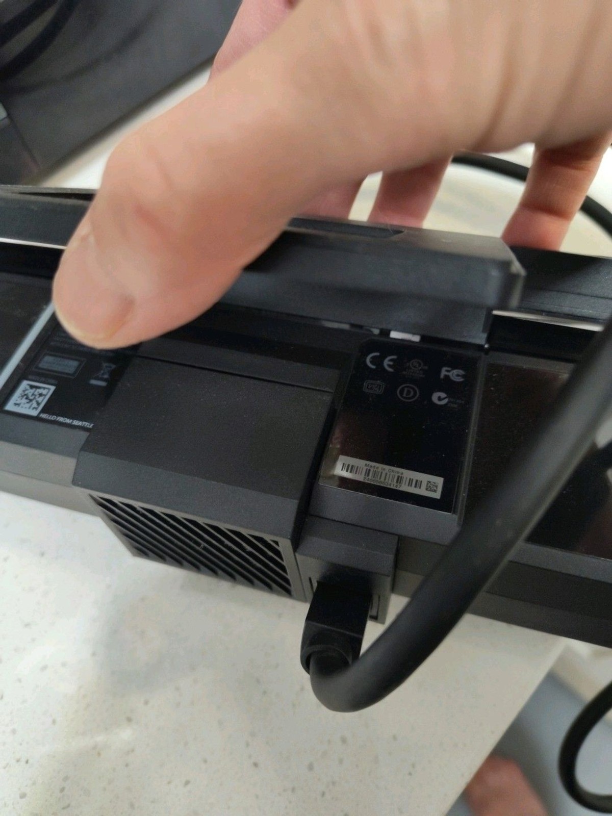 Xbox One Model 1540 Console and Kinect Sensor NOT TESTED No power cord AS IS