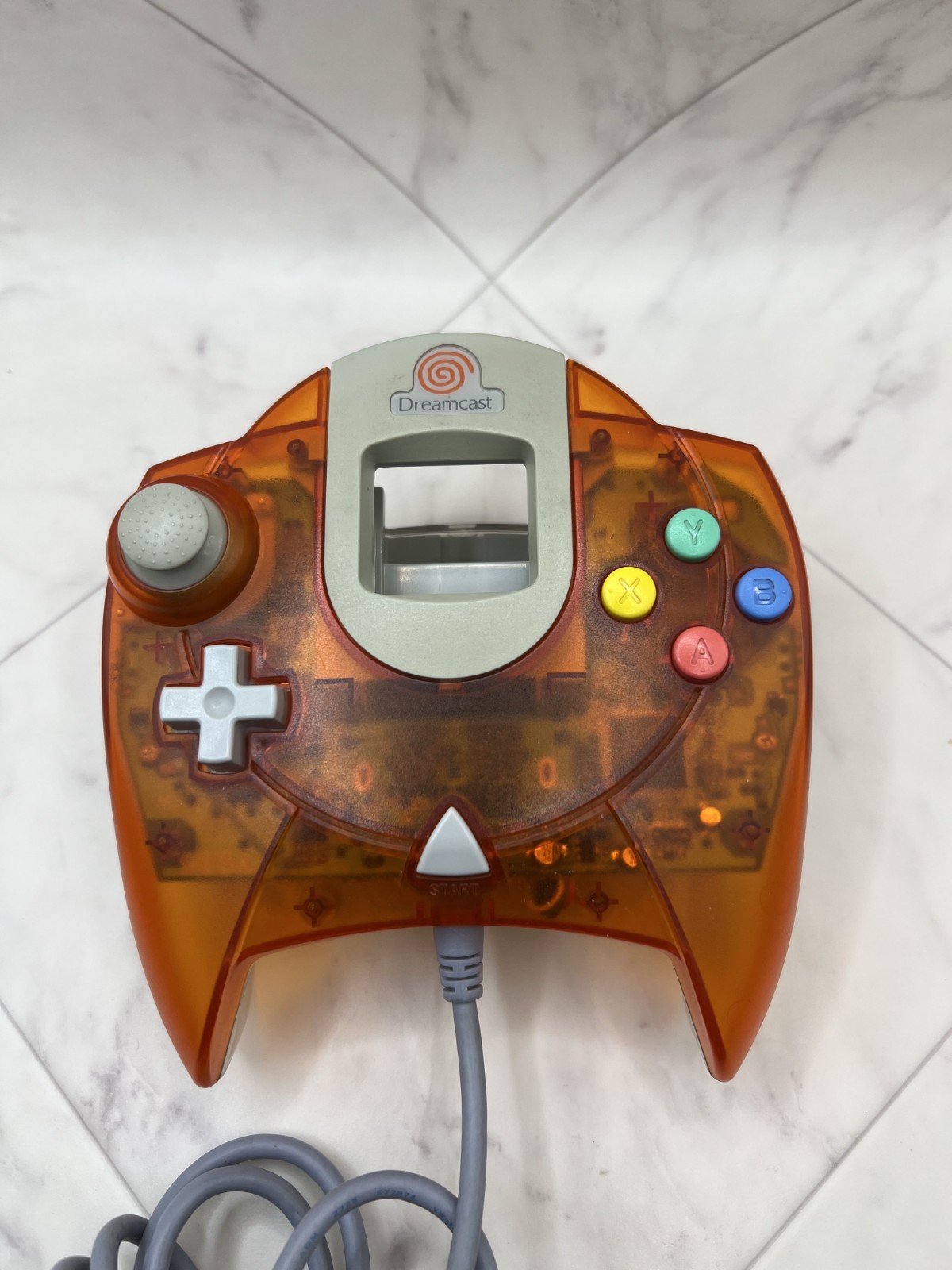 Sega Dreamcast Clear Orange Skeleton Console VA0 Japan – New Battery & Fuse – JP