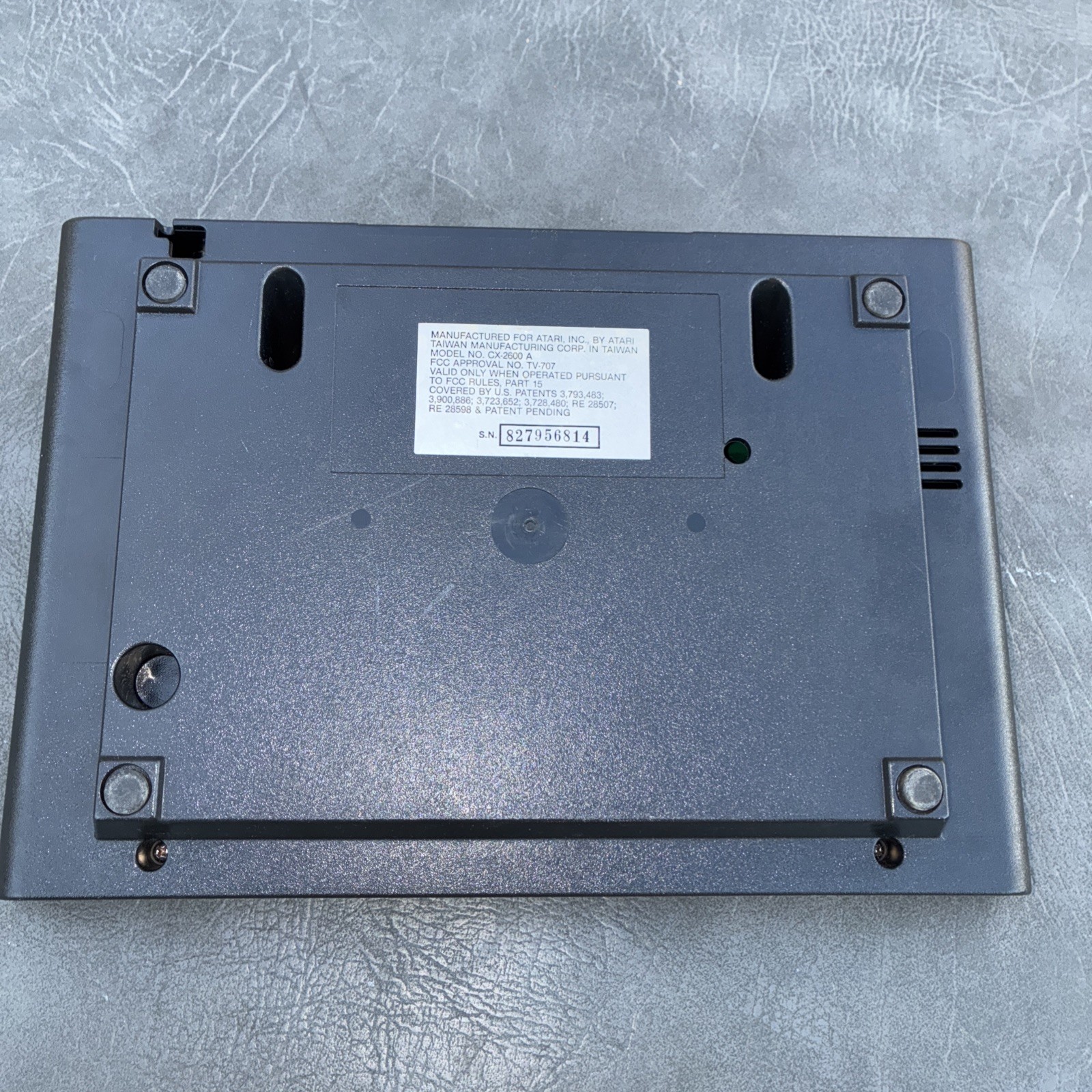 Atari 2600 CX-2600A Wood Grain Console For Parts Or Repairs