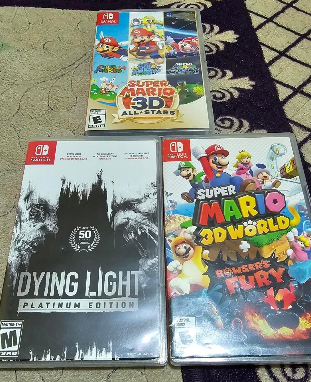 Nintendo Switch OLED 64GB w/ 3 Games & A Carrying Case For The Switch