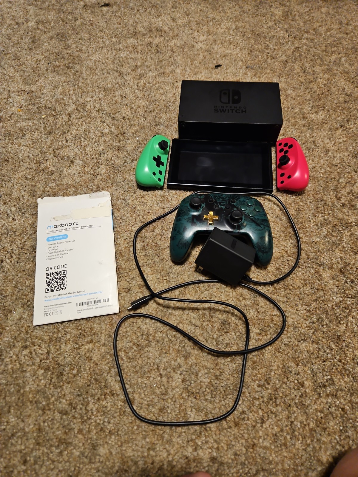 Item TitleNintendo Switch V1 Console Bundle HAC-001 – Low Serial XAW1007
