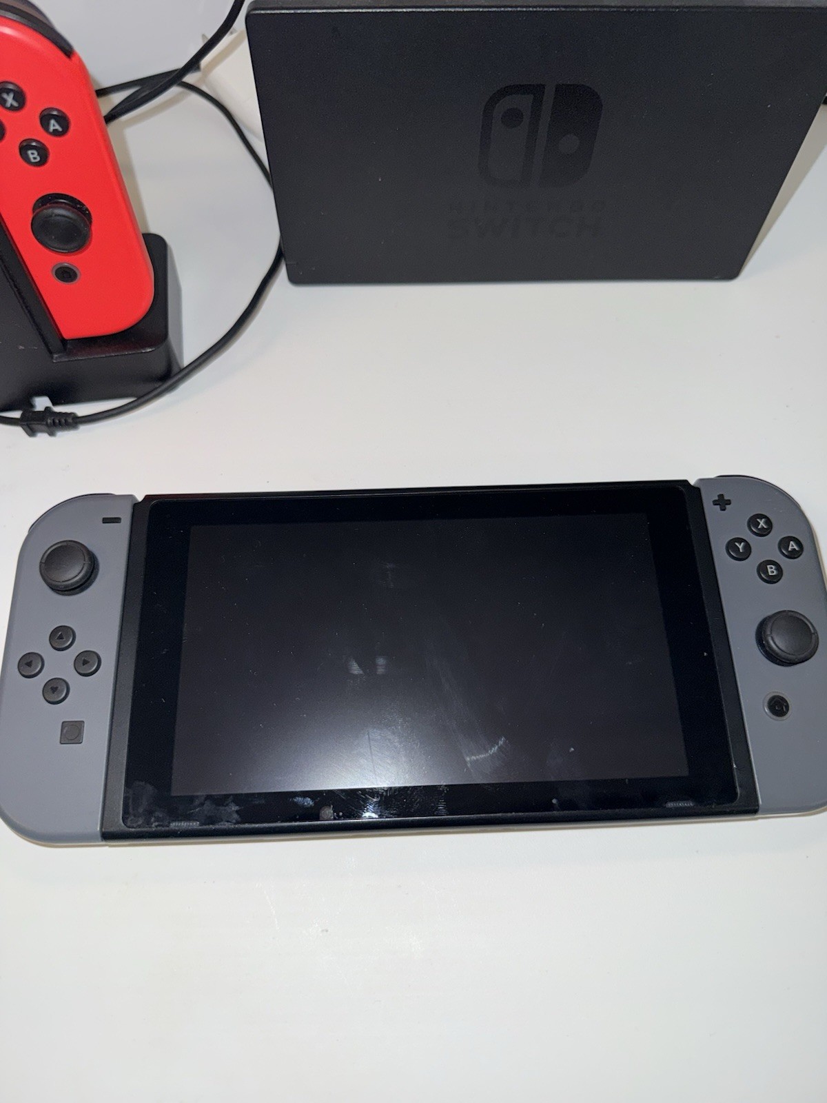 Nintendo Switch 32GB Gray Console with Neon Red and Neon Blue Joy-Con
