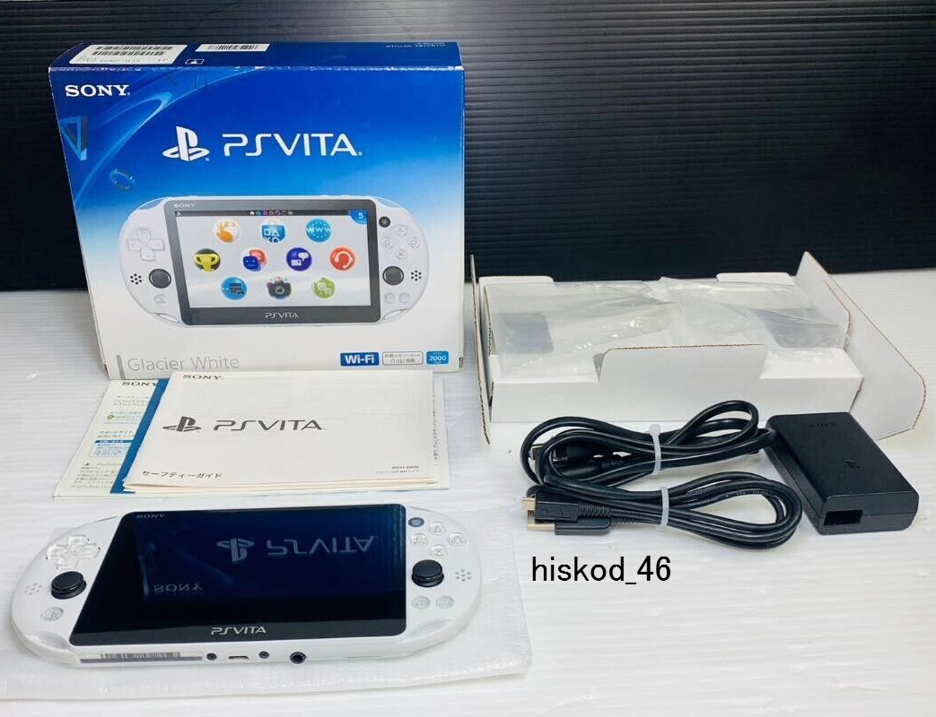 Sony PS Vita PCH-2000ZA22 Glacier White Wi-Fi Game Console Handheld System Boxed