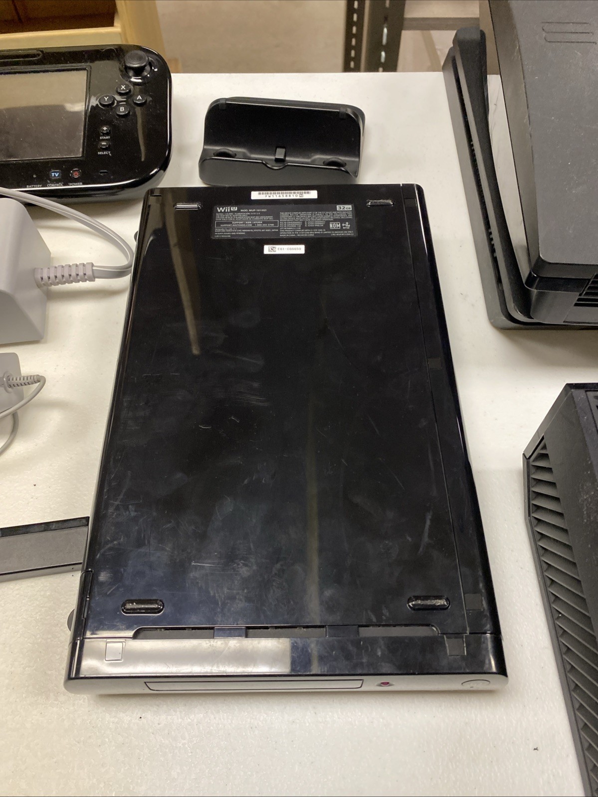 Wii U Console Black All Parts