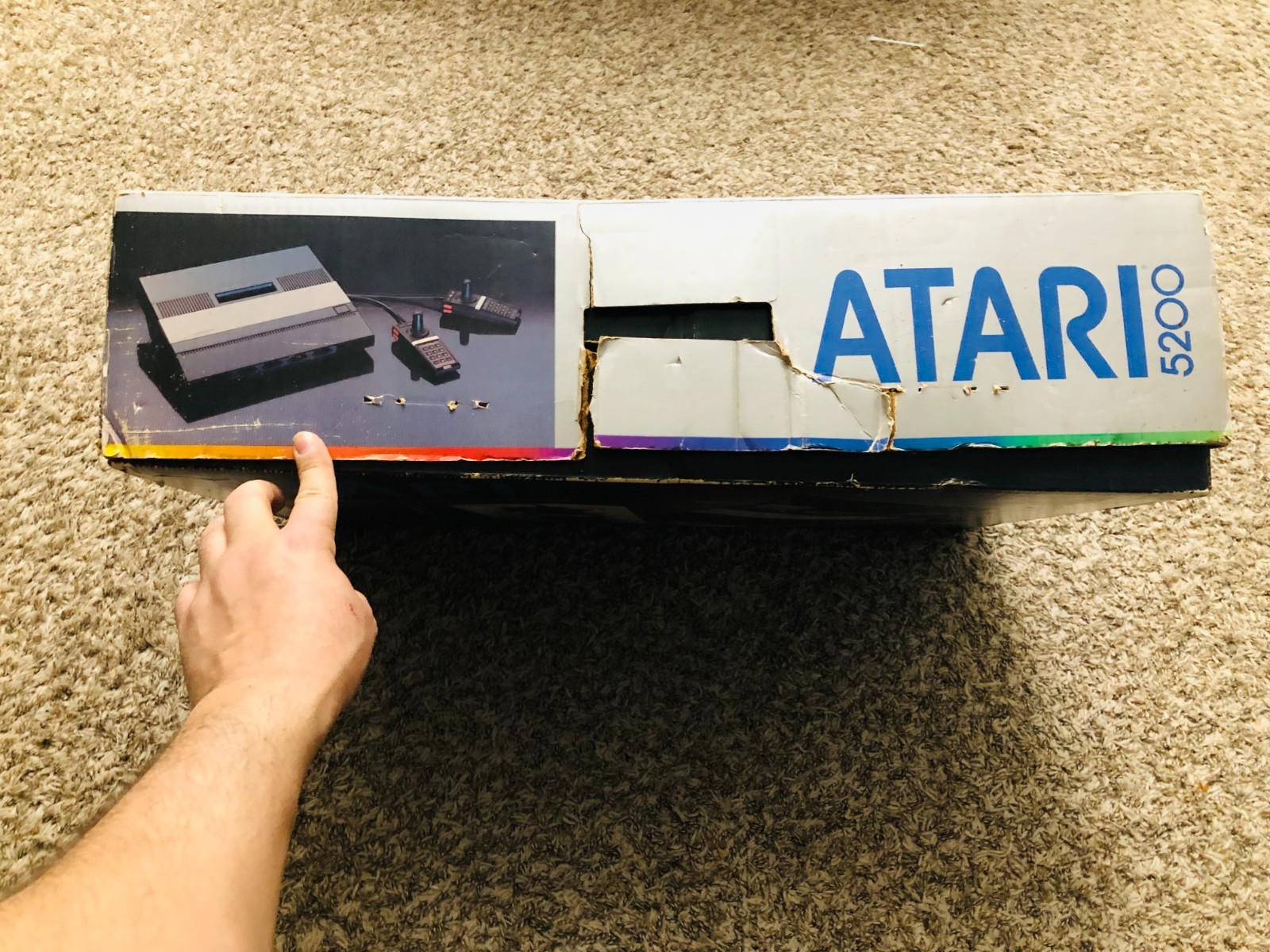 Atari 5200 4 ports Complete CIB W/ 2 Reconditioned Controllers Fully Tested