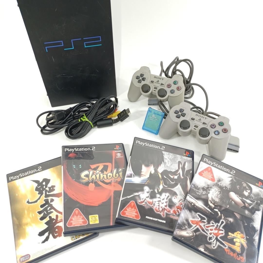 Sony PlayStation 2 PS2 SCPH-15000 Japan Console 4 Ninja Games Tenchu Shinobi