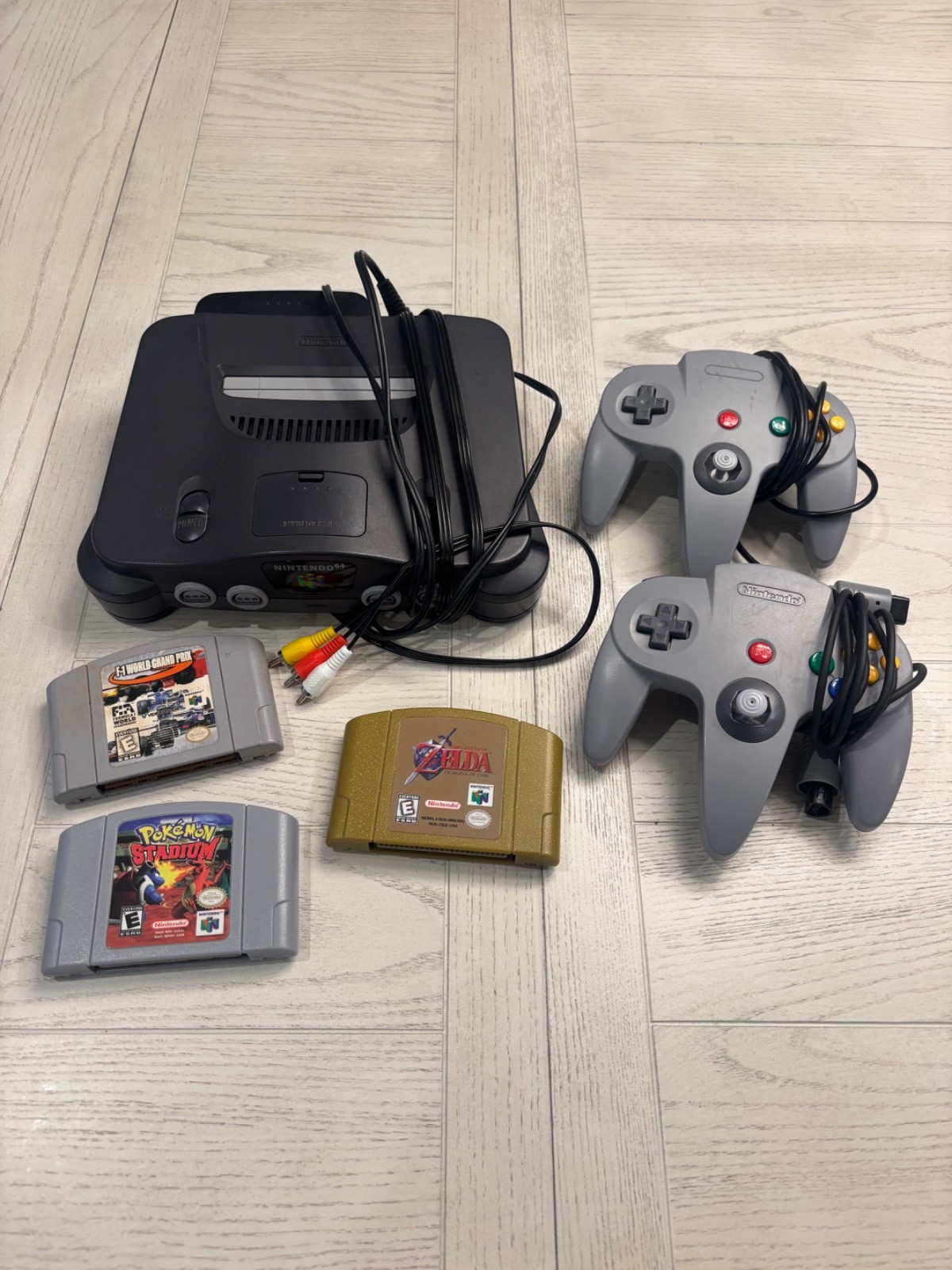 Nintendo 64 with 2 Controllers and Games
