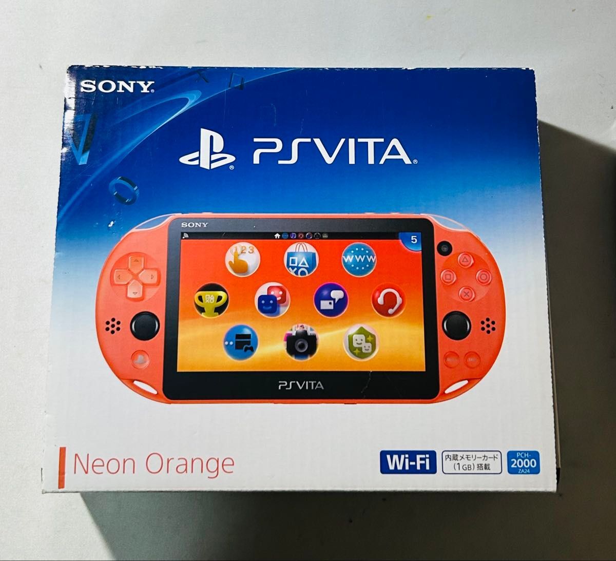 MInt – SONY PS Vita Console Wi-Fi Model PCH-2000 Neon Orange w/Box