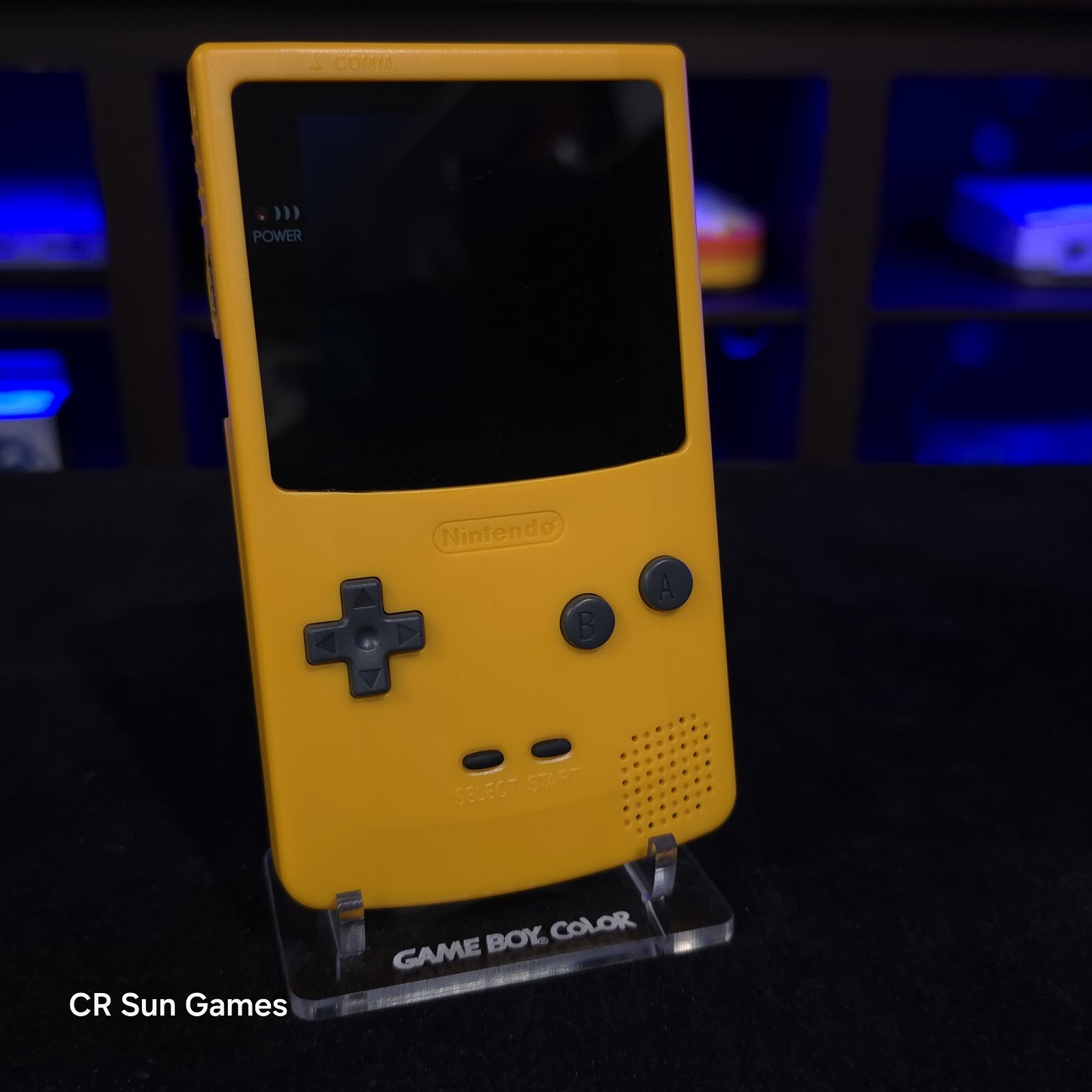 Yellow Gameboy Color Console OLED Touch Screen And USB-C Rechargeable Battery