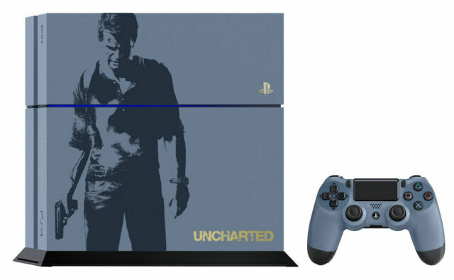 Sony PlayStation 4 Uncharted 4: Limited Edition Bundle 500GB Gray Blue Console